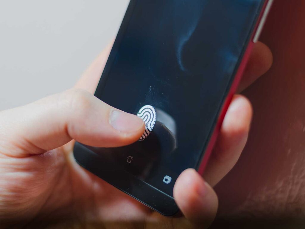 Fingerabdruck als biometrisches Passwort