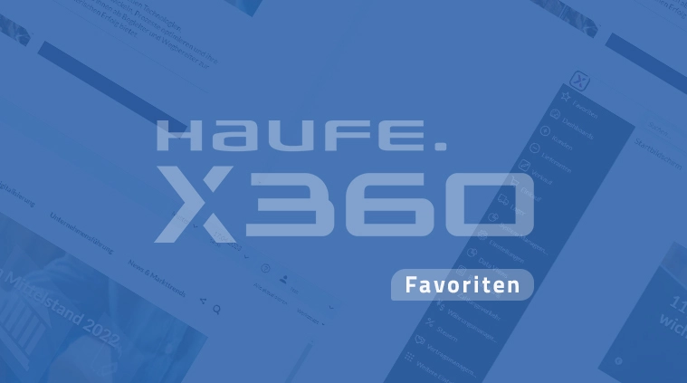Die Haufe X360 Favoriten-Verwaltung
