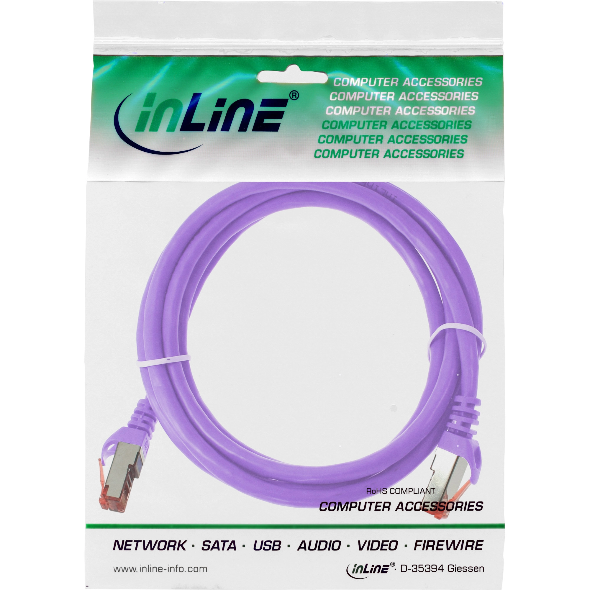 InLine Patch-Kabel - CAT6 - Purple - 2m