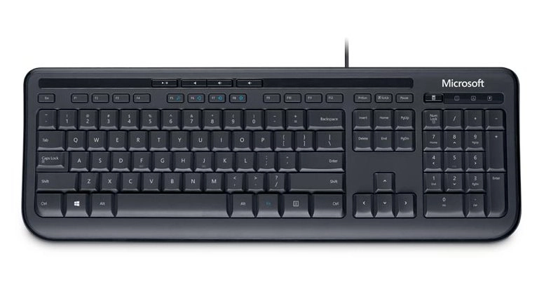 Microsoft Wired Keyboard 600 - Tastatur - QWERTZ - Deutsch - Schwarz
