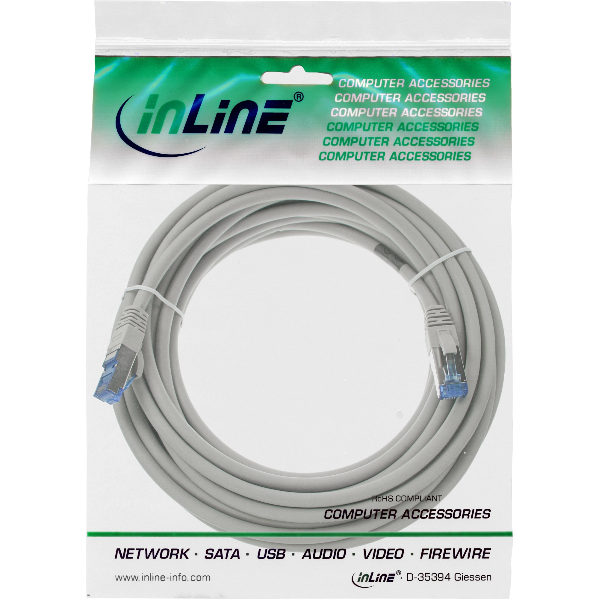 InLine - Patch-Kabel - 5,0m - Grau