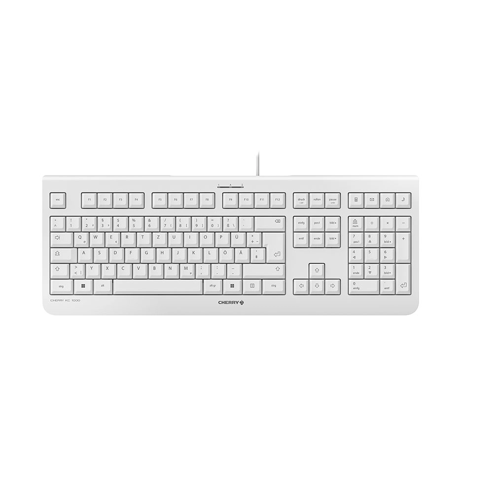Cherry KC 1000 - Tastatur - QWERTZ - Deutsch - Grau