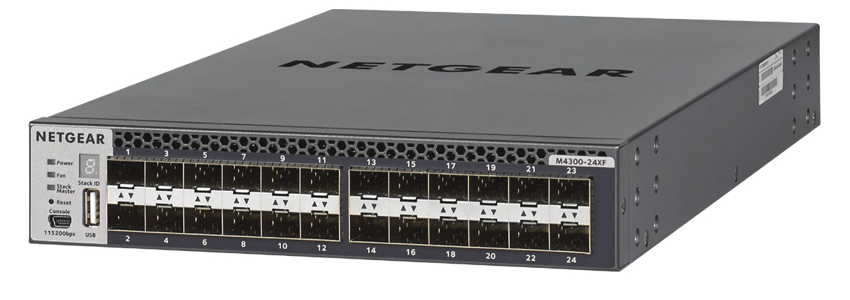Netgear M4300-24XF - Managed - L3 - 10G Ethernet (100/1000/10000) - Vollduplex - Rack-Einbau - 1U
