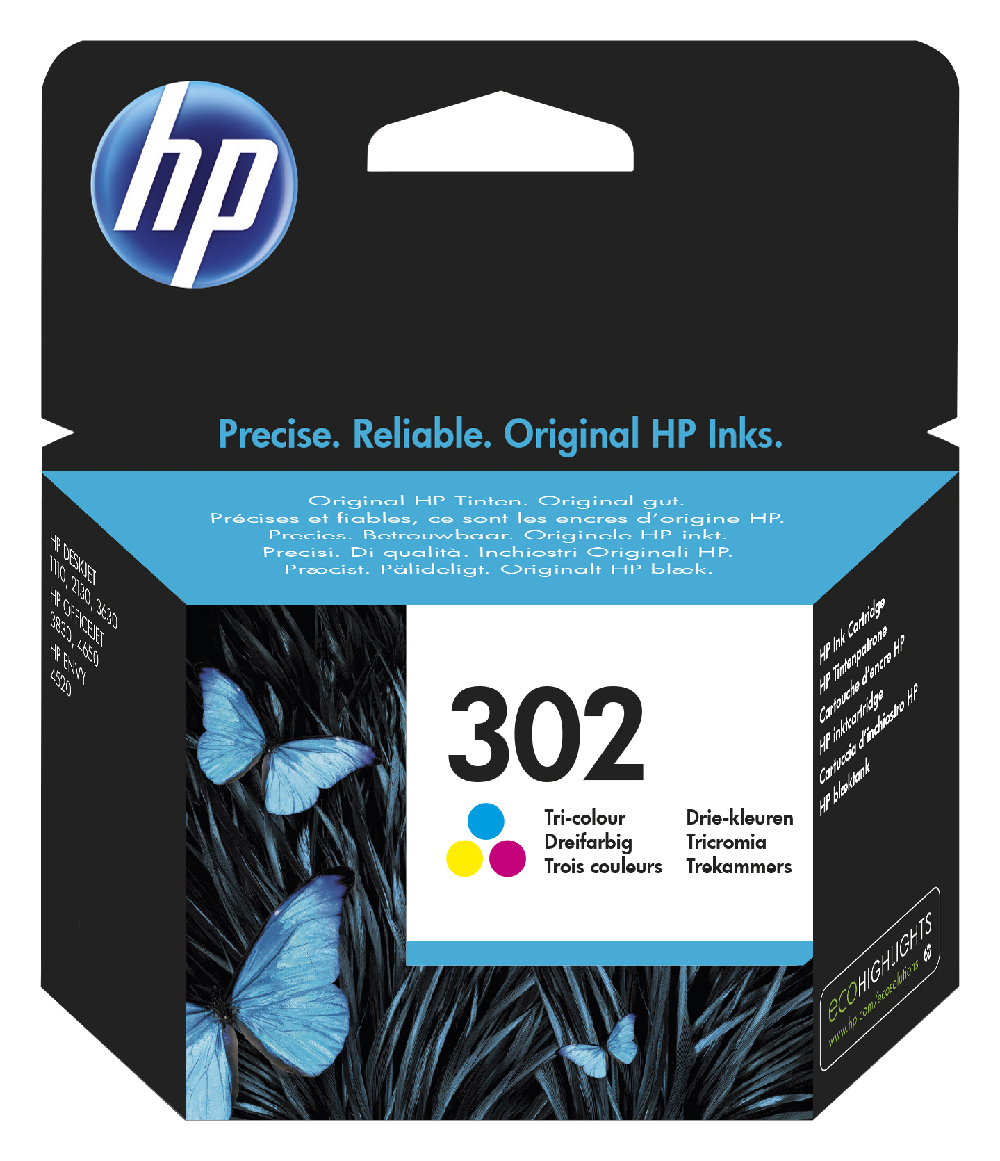 HP 302 - Farbe (Cyan, Magenta, Gelb) - Original