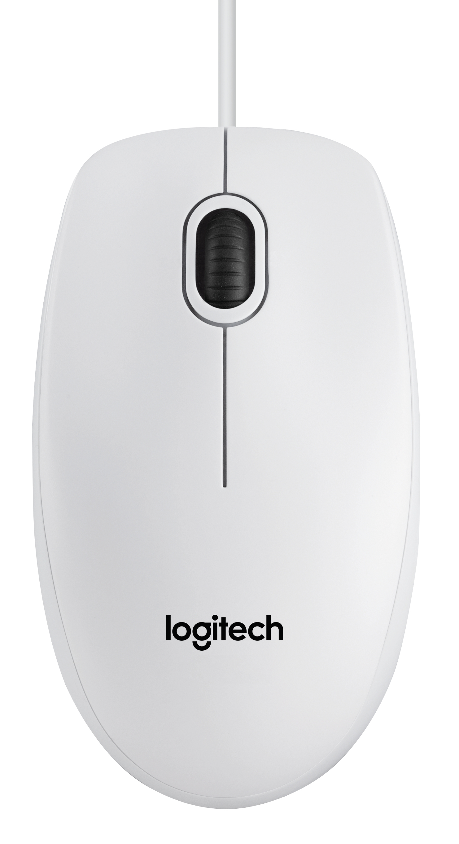 Logitech B100 - optische Maus - weiß