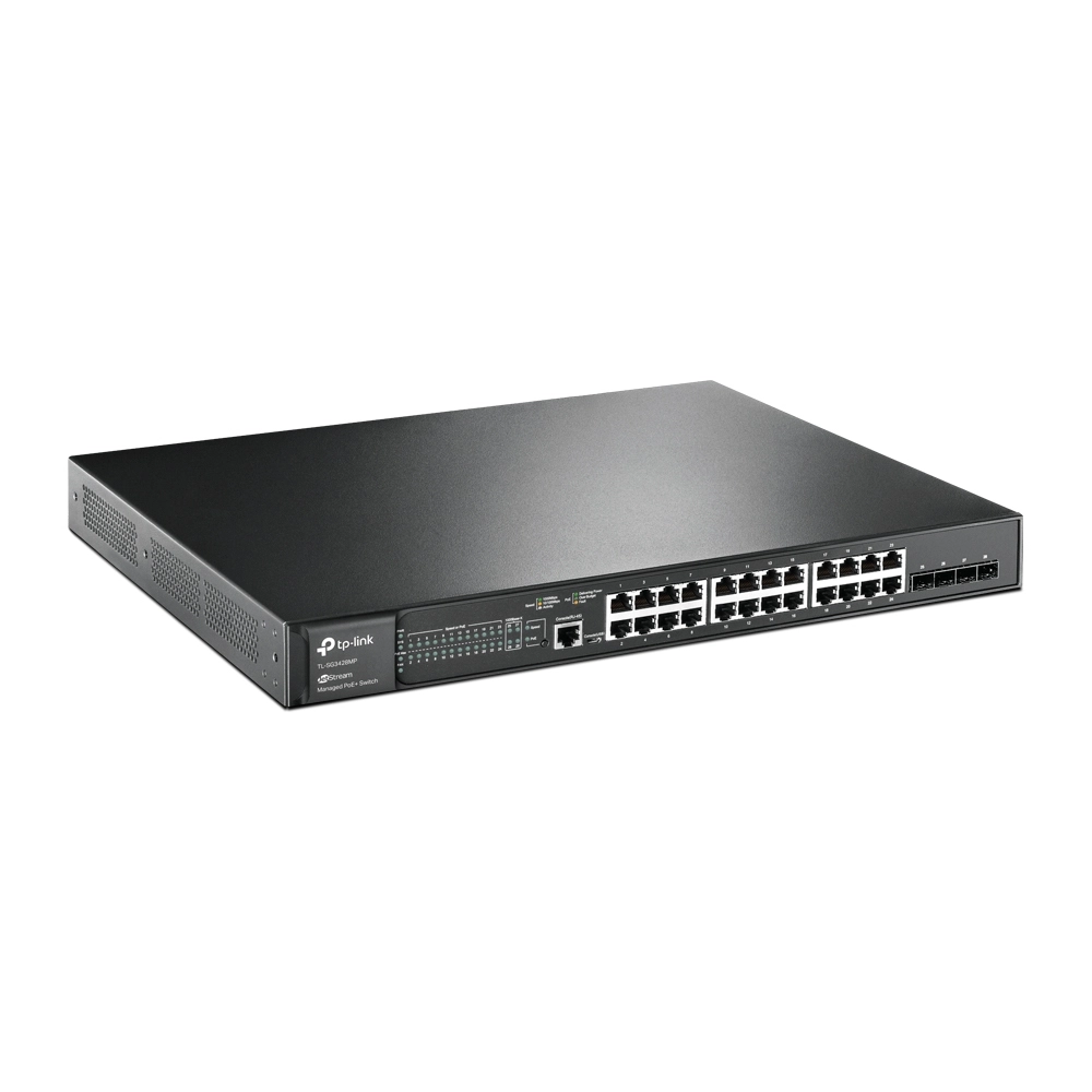 TP-LINK JetStream TL-SG3428MP - Switch - managed - 24 x 10/100/1000 (PoE+)