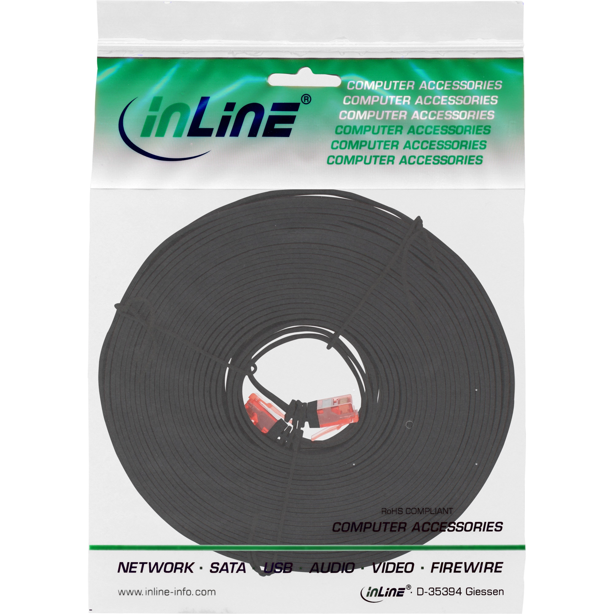 InLine - Patch-Kabel - 5,0m - Schwarz