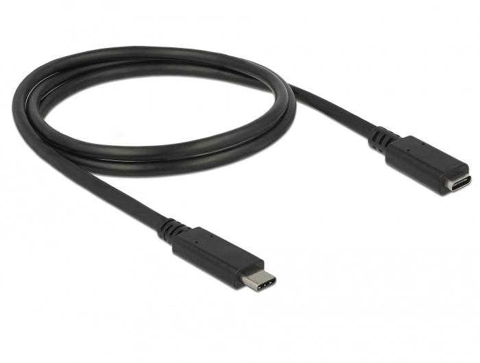 Delock USB-Verlängerungskabel - USB-C (M) bis USB-C (W) - 1m