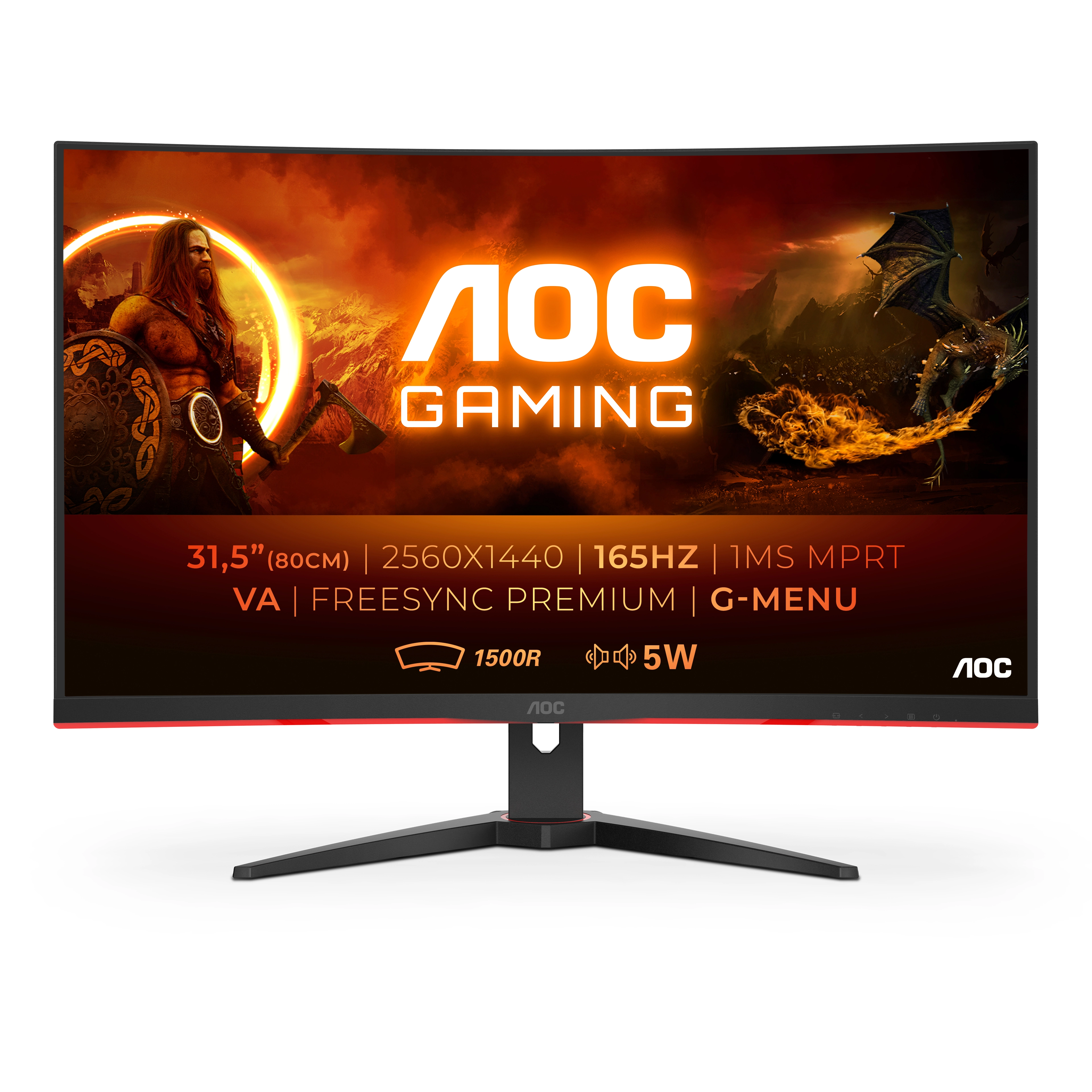 AOC Gaming CQ32G2SE/BK - 31,5" Zoll - 2560x1440
