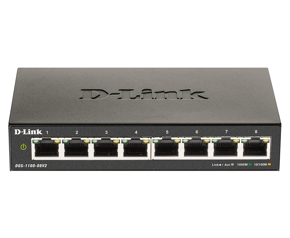 D-Link Switch DGS-1100-08V2 8 Port - Switch - 1 Gbps