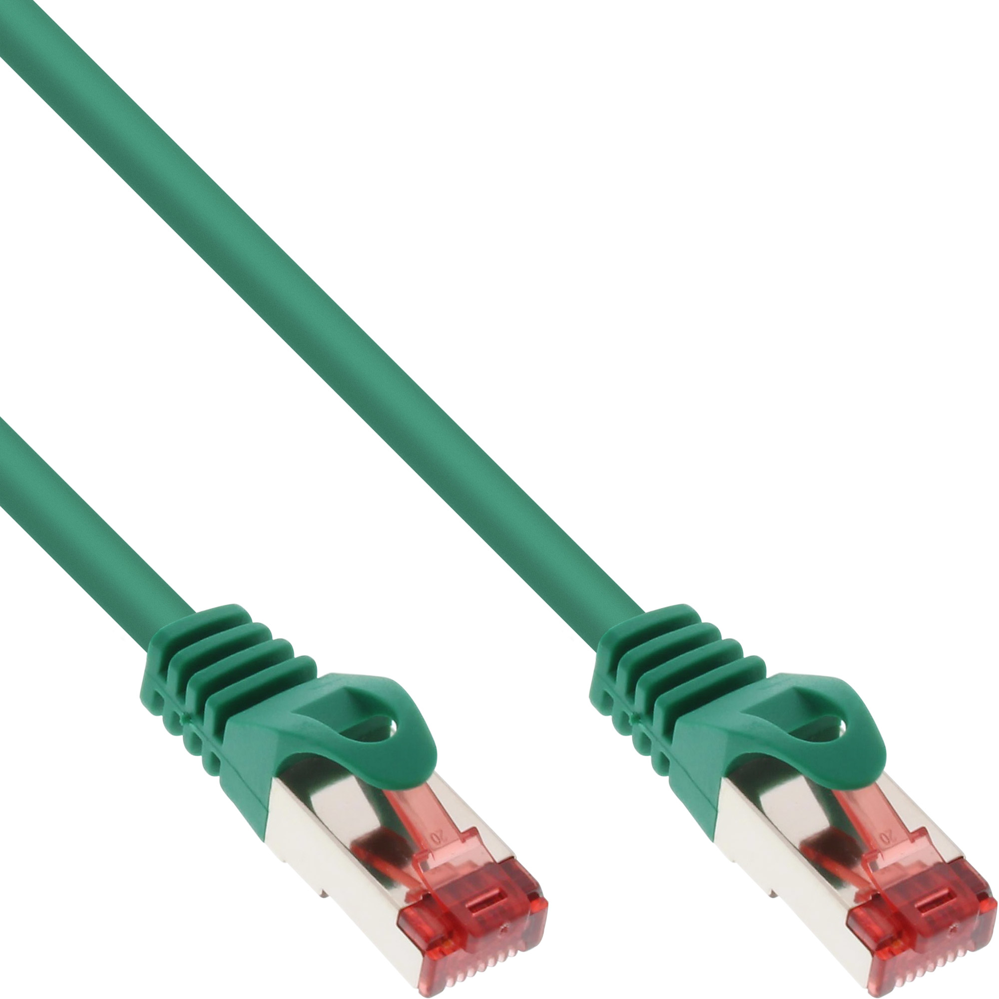 InLine - Patch-Kabel - 1,0m - Grün - ohne Haken