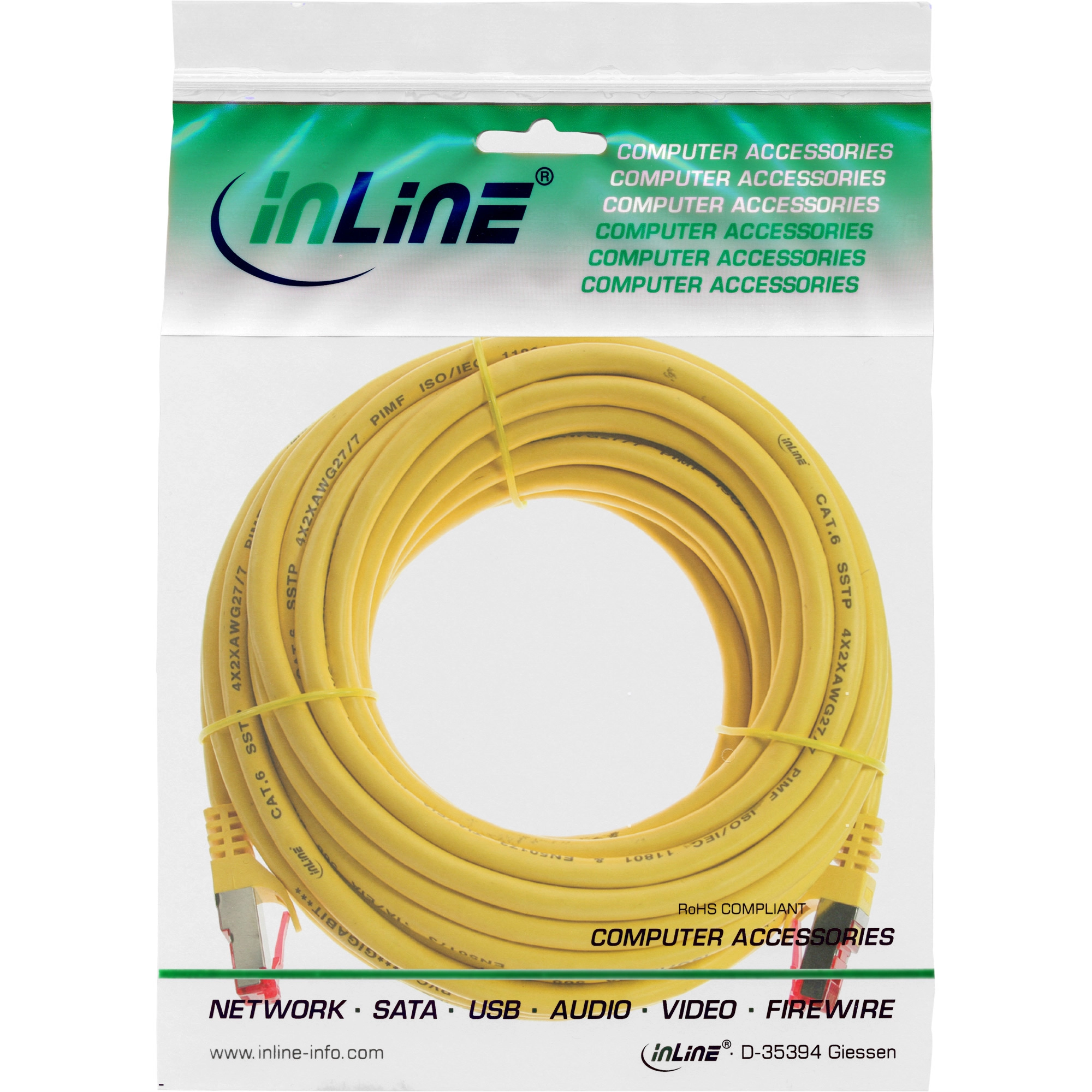 InLine - Patch-Kabel - 5,0m - Gelb