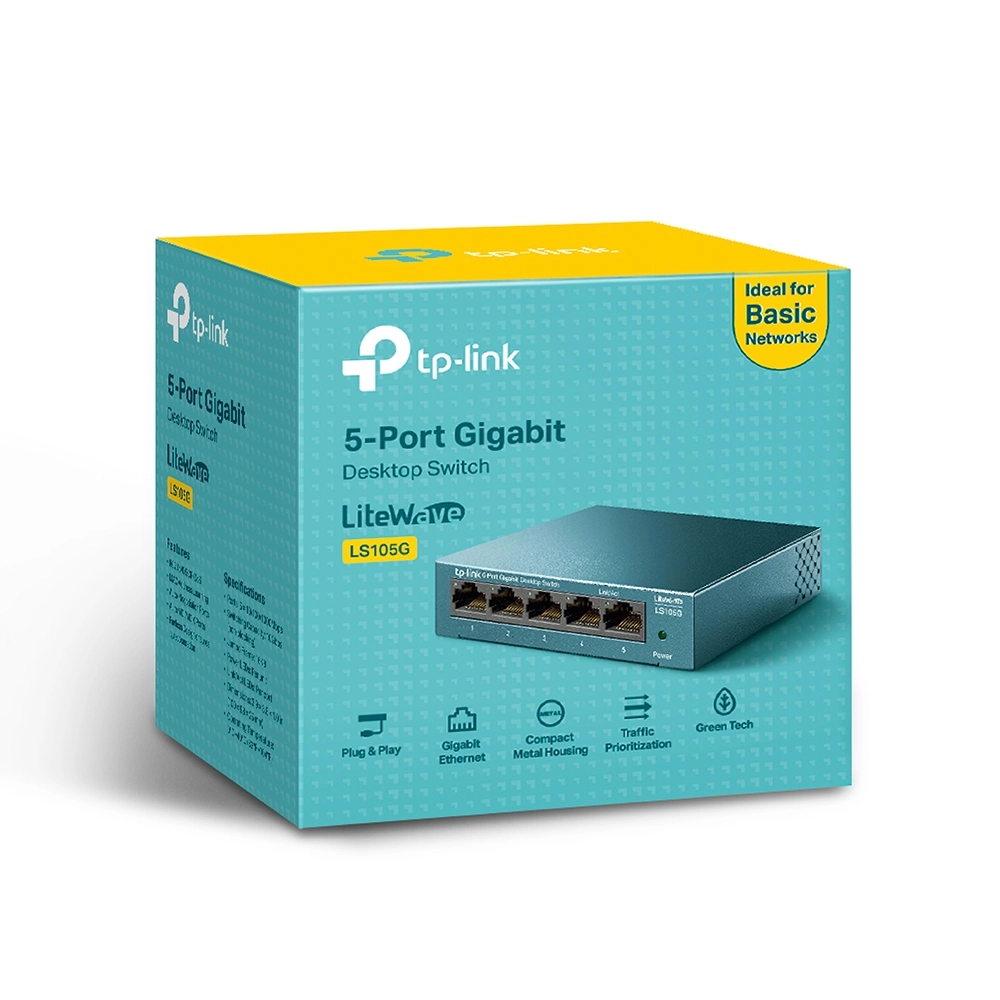 TP-LINK LS105G - Unmanaged - Gigabit Ethernet (10/100/1000)
