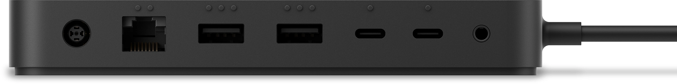 Microsoft Surface Thunderbolt 4 Dock - Kabelgebunden - Thunderbolt 4 - 2500 Mbit/s - Schwarz - Kensington - Microsoft