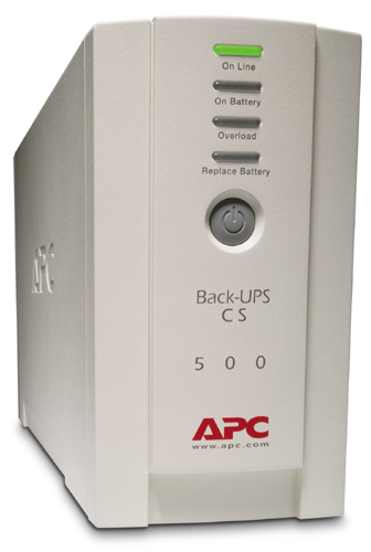APC Back-UPS CS 500 - (Offline-) USV 500 W Extern