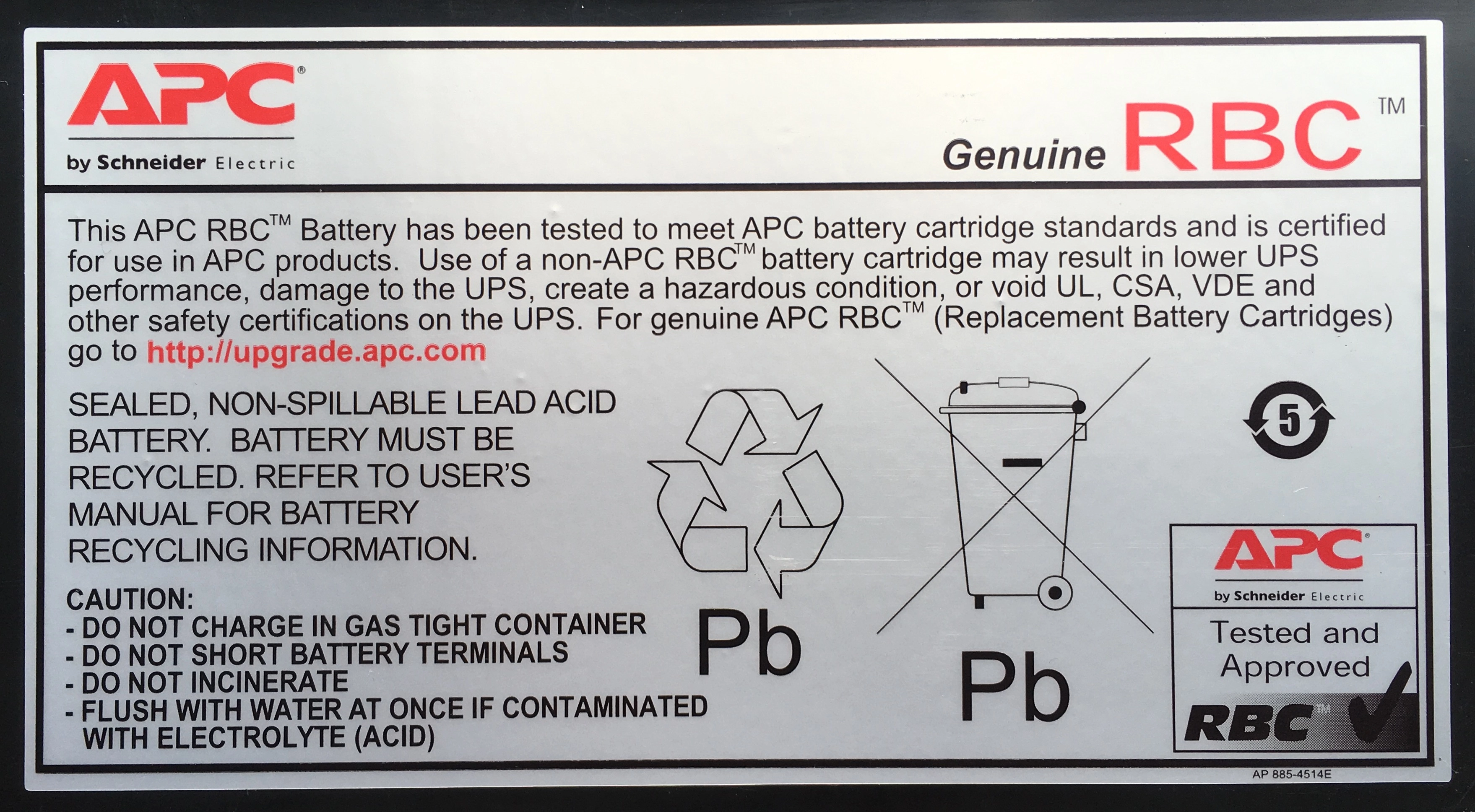 APC Replacement Battery Cartridge #11 - USV-Akku