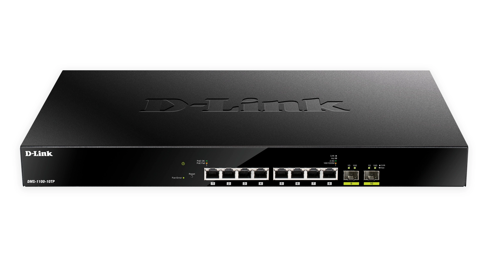 D-Link DMS 1100-10TP - Switch - Smart - 8 x 100/1000/2.5G (PoE+)