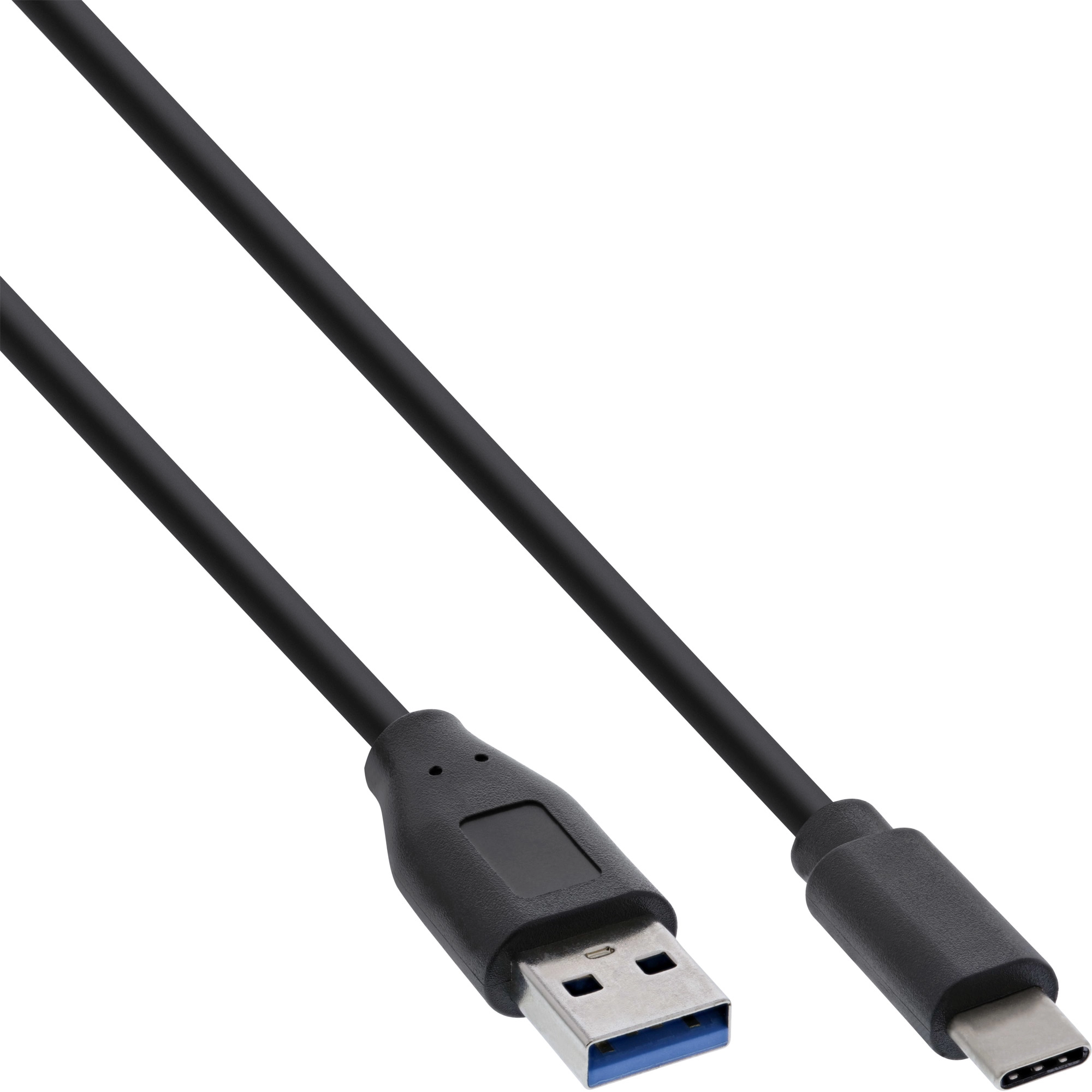 InLine USB 3.2 Kabel - Typ C Stecker an A Stecker - schwarz - 2m