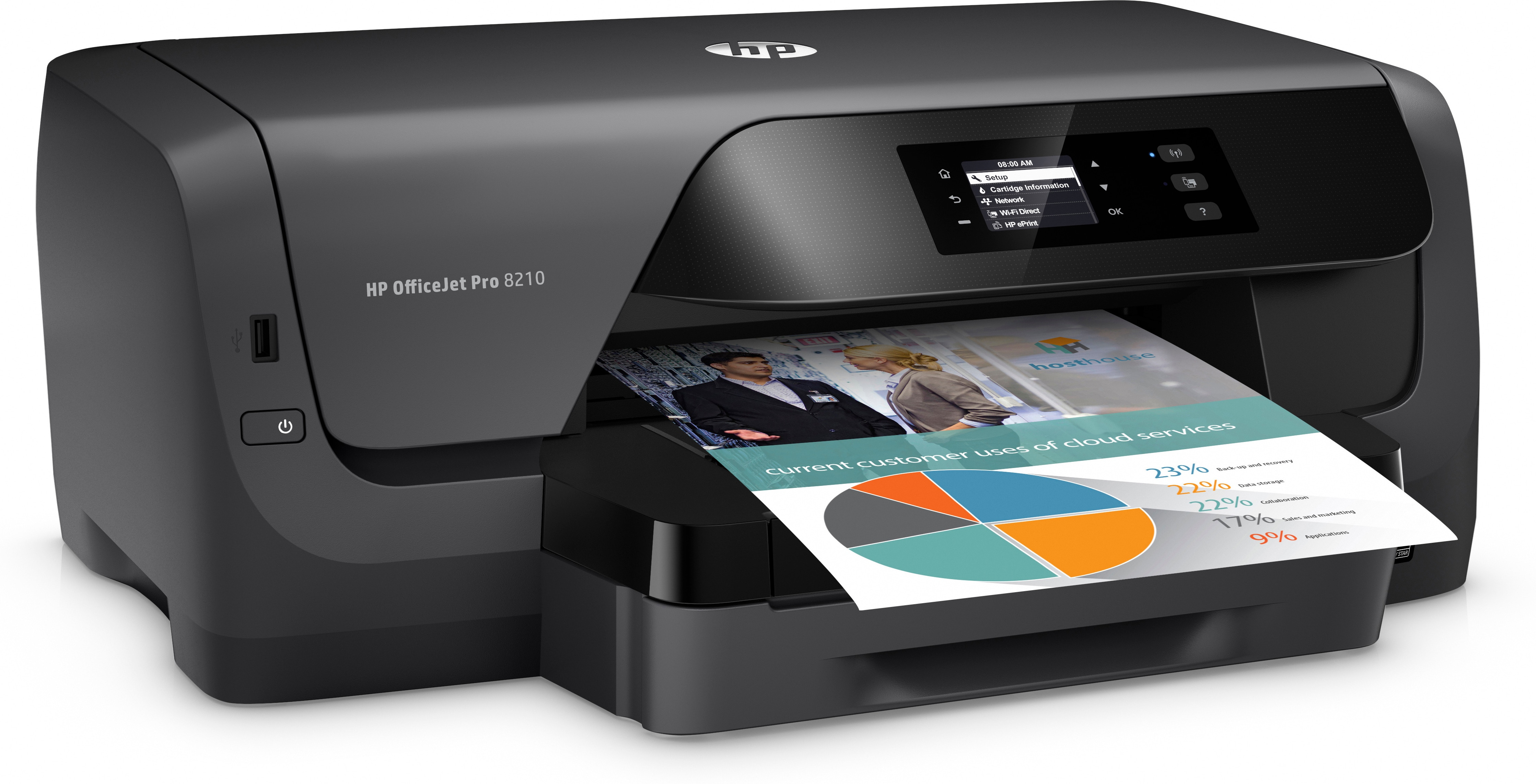 HP Officejet Pro 8210 - Drucker - Farbe - Duplex - Tintenstrahl