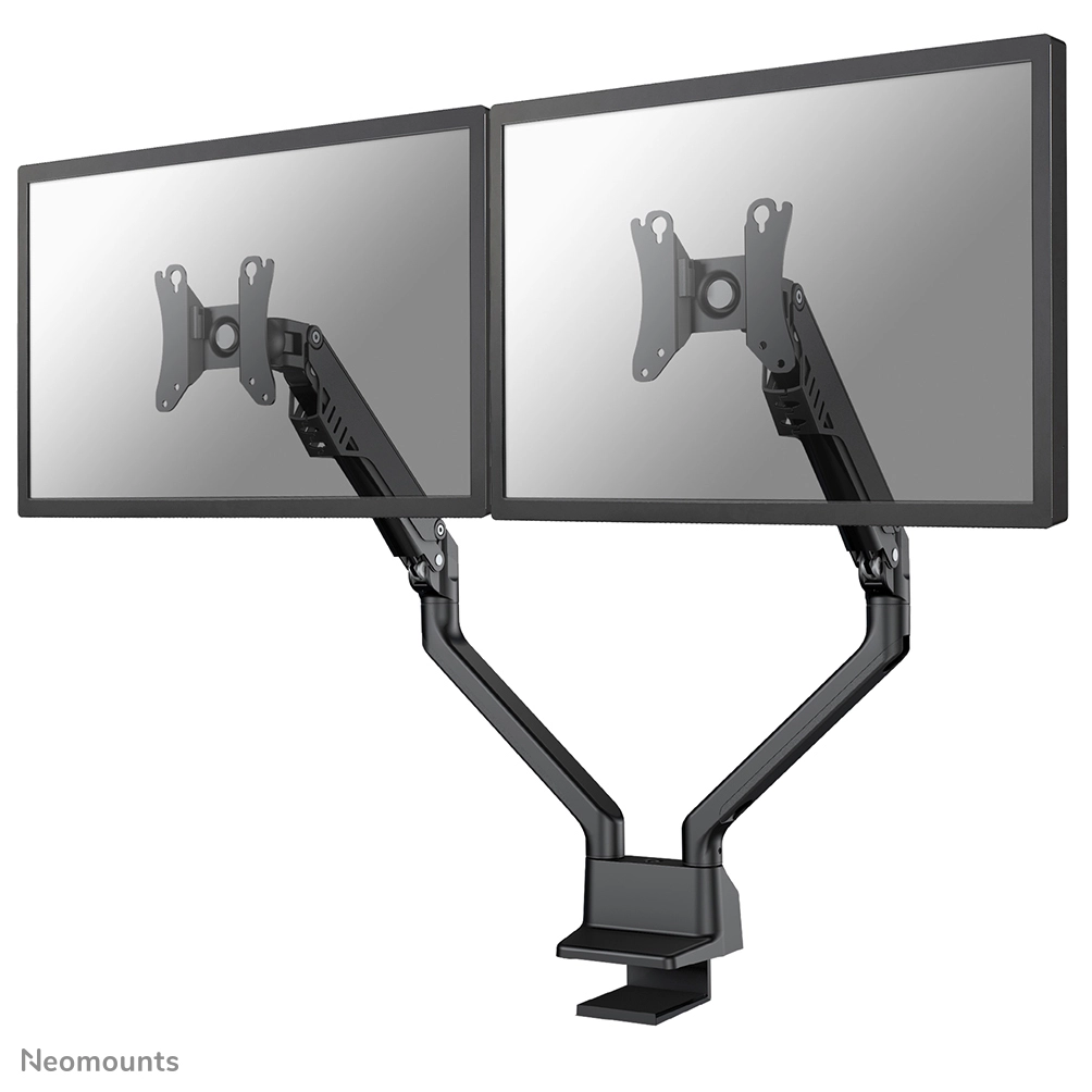 Neomounts Flat Screen Dual Desk Mount 10-32inch clamp/grommet Black