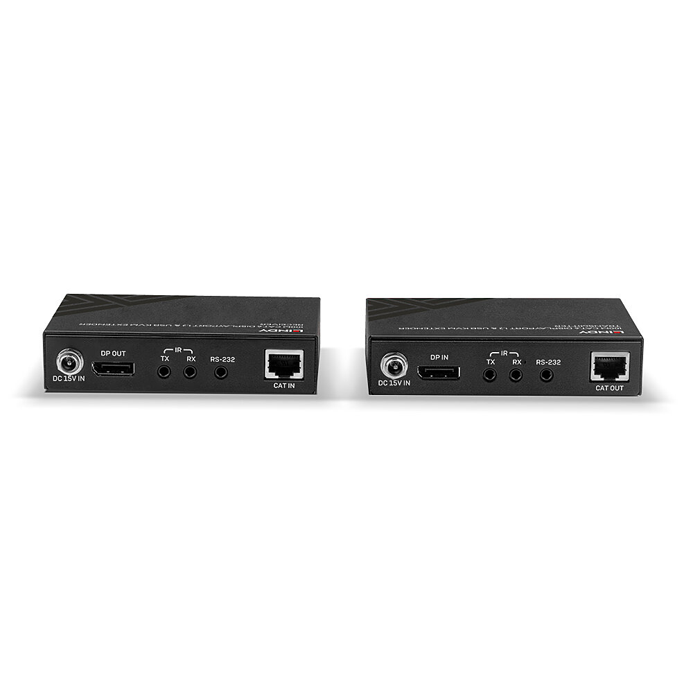 Lindy Cat.6 DisplayPort 1.2 & USB KVM Extender - Sender und Empfänger - KVM-/Audio-/Infrarot-Verlängerung