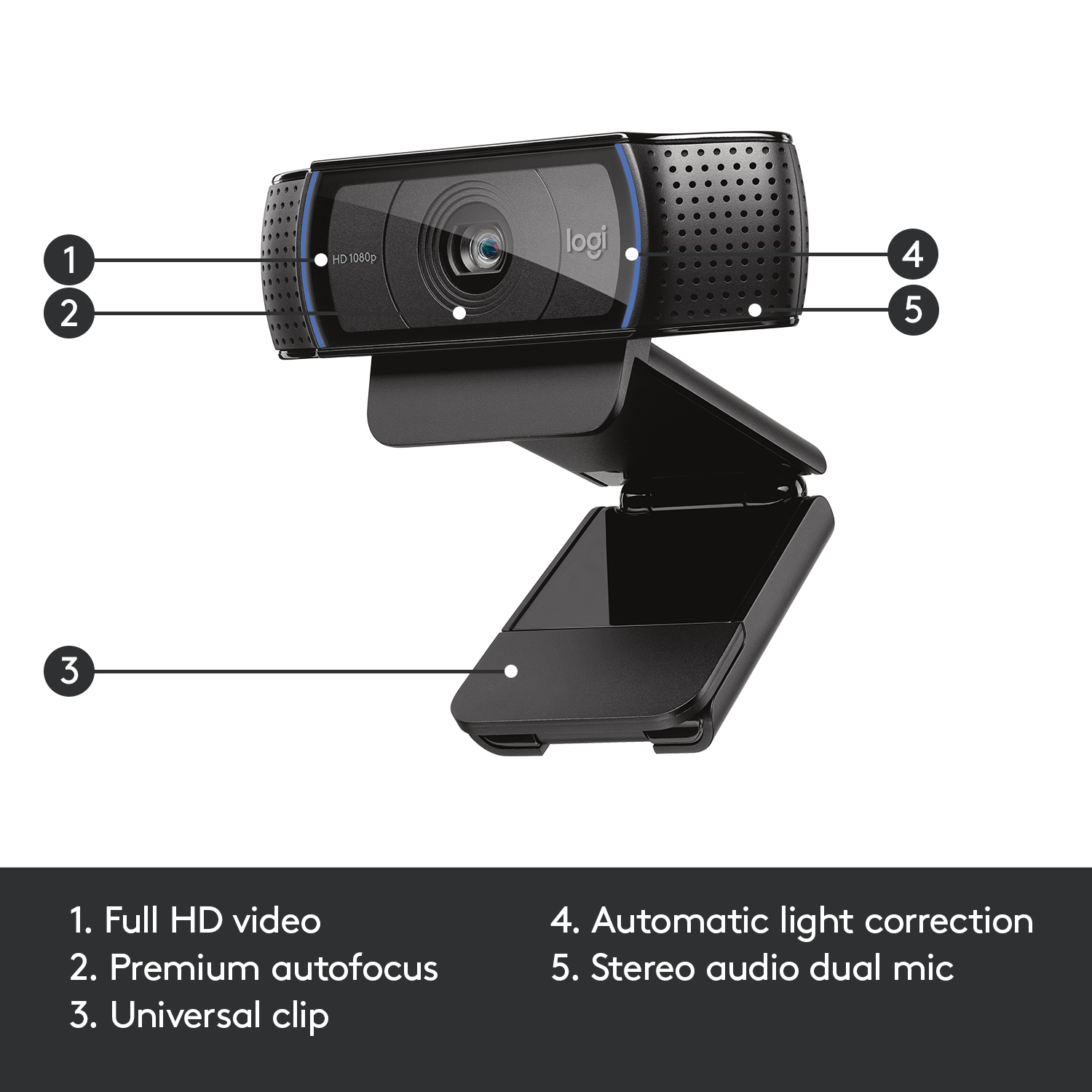 Logitech HD Pro Webcam C920 - Web-Kamera