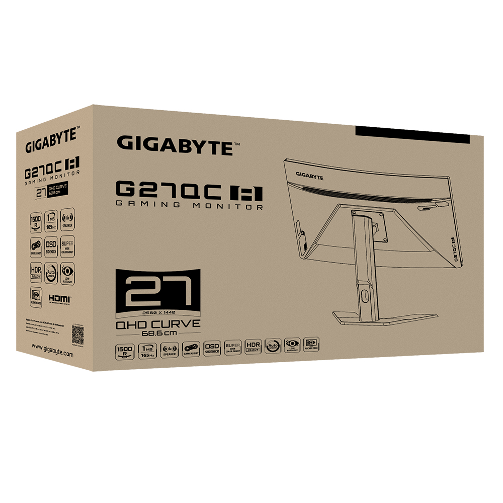 Gigabyte G27QC A - 27" Zoll - 2560 x 1440 
