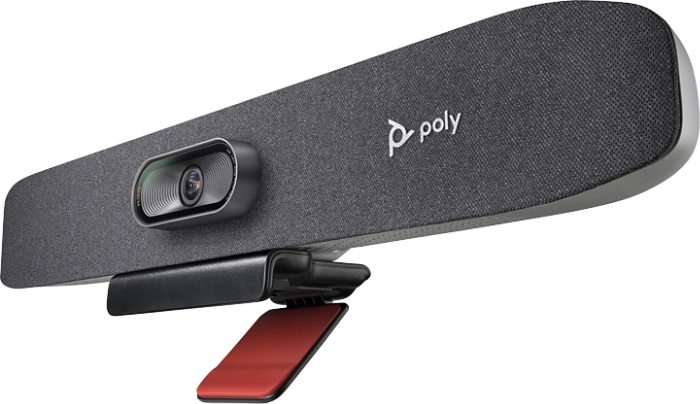 Poly Studio R30 USB Audio/Video Bar with auto-track 120-deg FOV 4K Cam Integr speaker and
