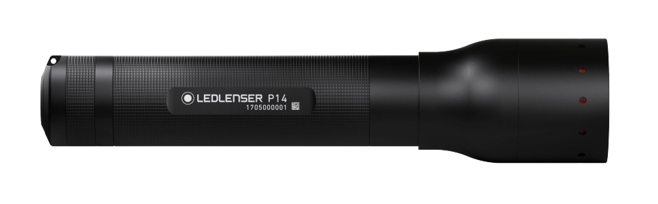 LED Lenser P14 - Stift-Blinklicht - Schwarz - Aluminium - Tasten - Drehregler - IPX4 - LED