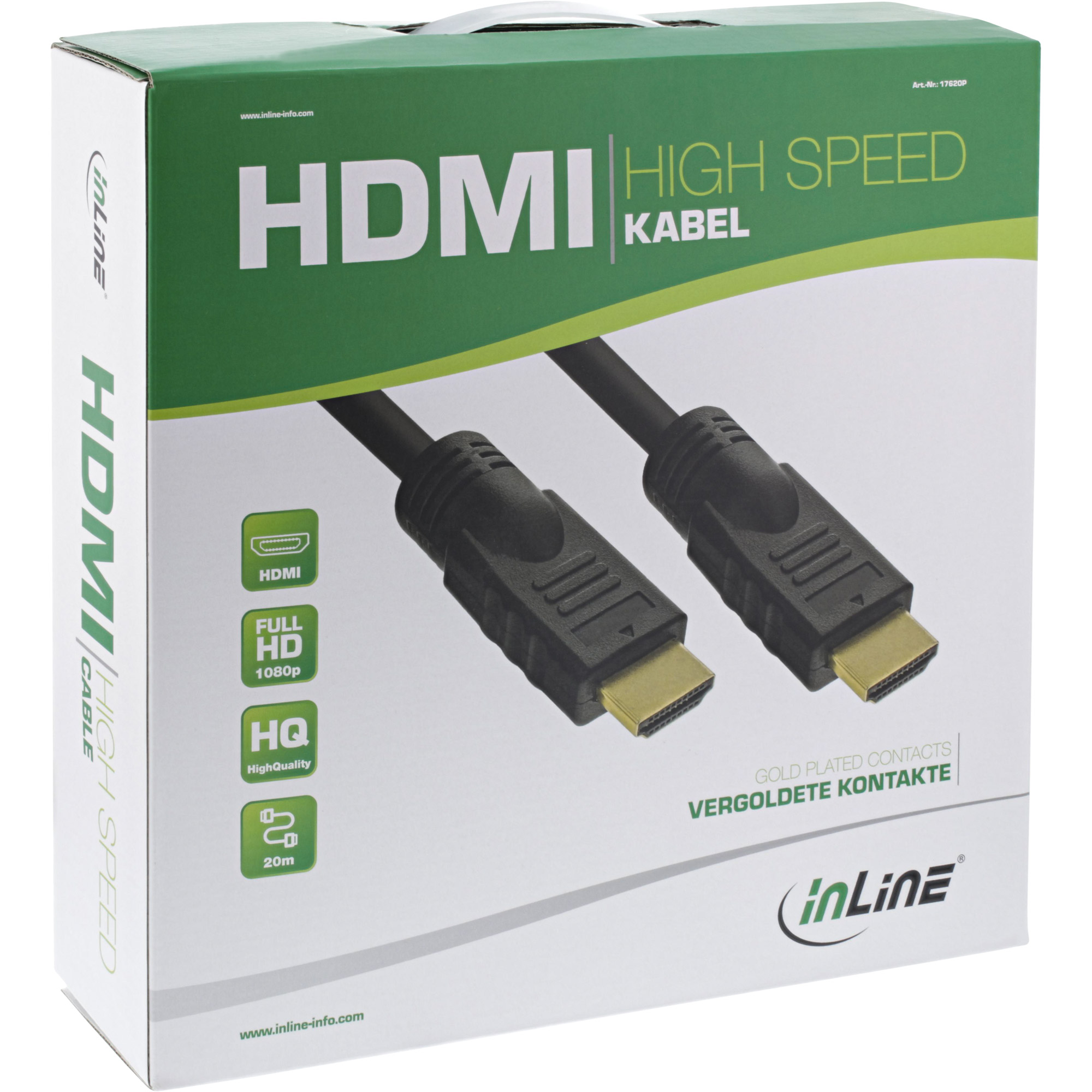InLine HDMI-Kabel - HDMI zu HDMI - 20m