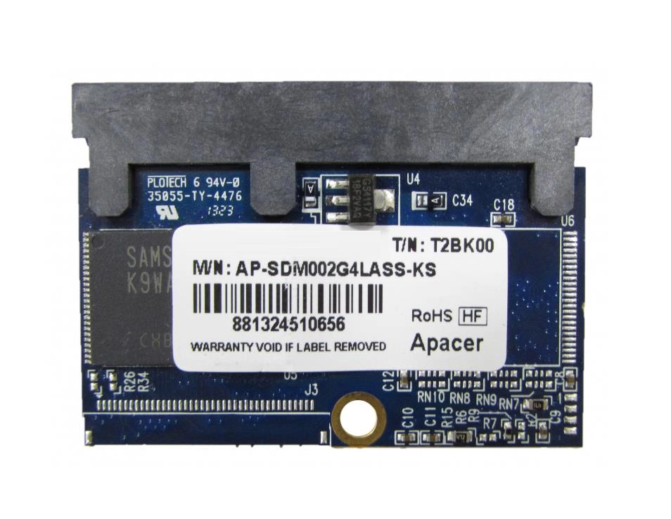 Apacer AP-SDM002G4LASS-KS 2GB SSD Card, HF P/N: 8Y.F1B41.7504B T/N: T2BK00