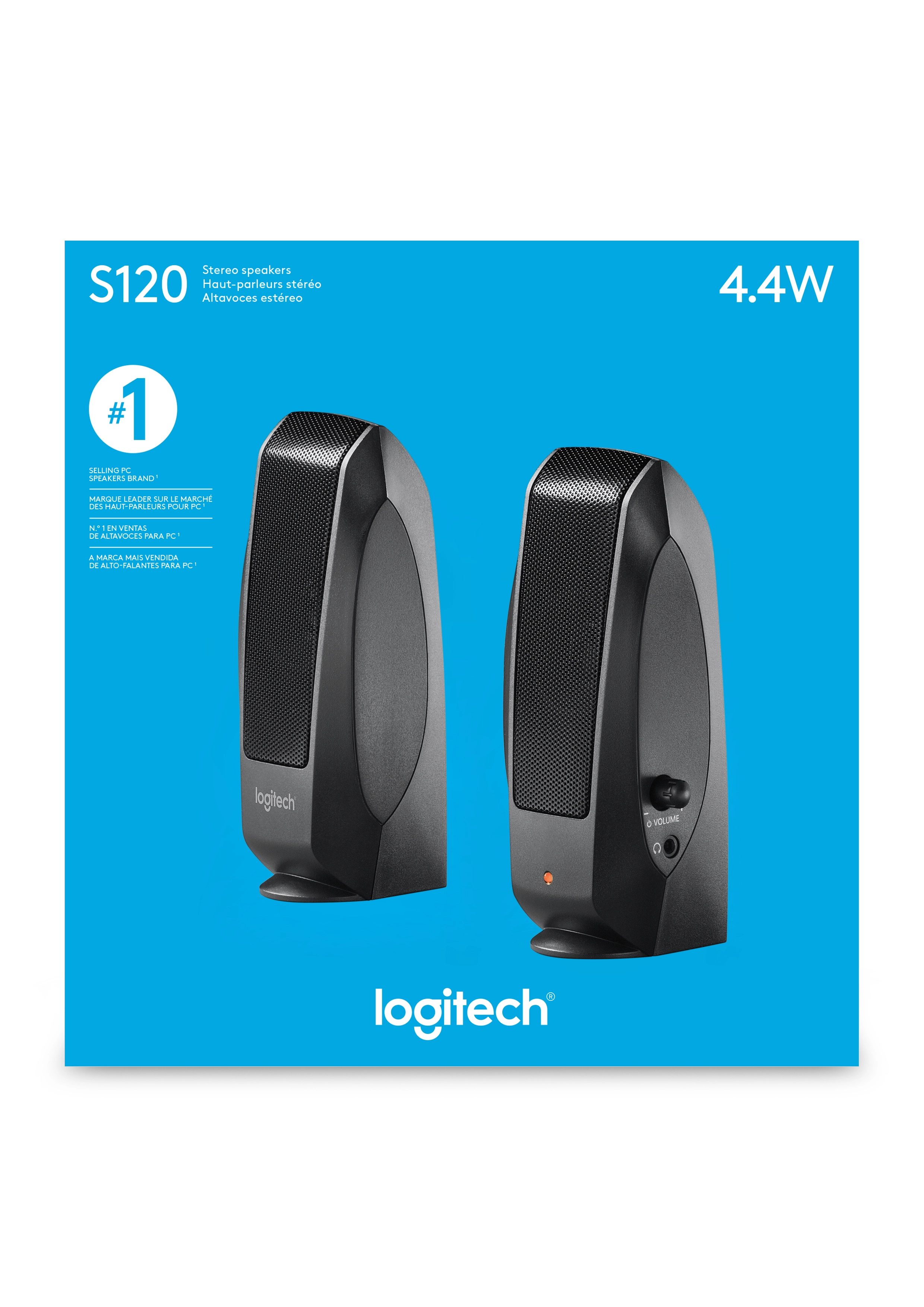 Logitech Lautsprecher S120 - 2.0 - Lautsprecher - 2,3 W