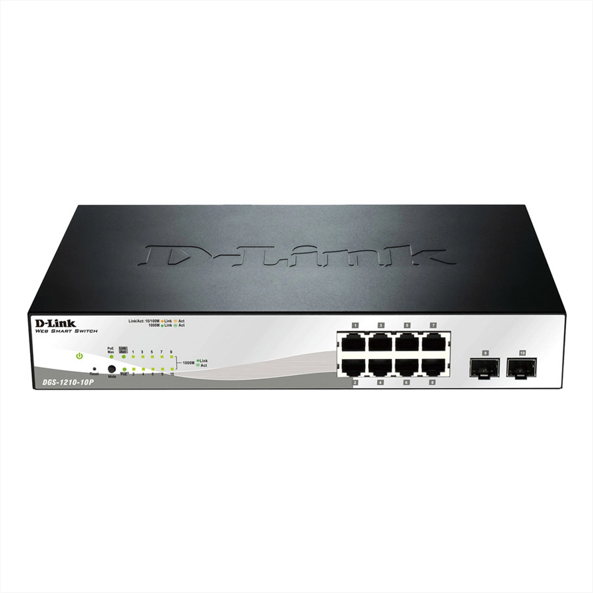 D-Link PoE Switch DGS-1210-10P 10 Port - Switch - 1 Gbps