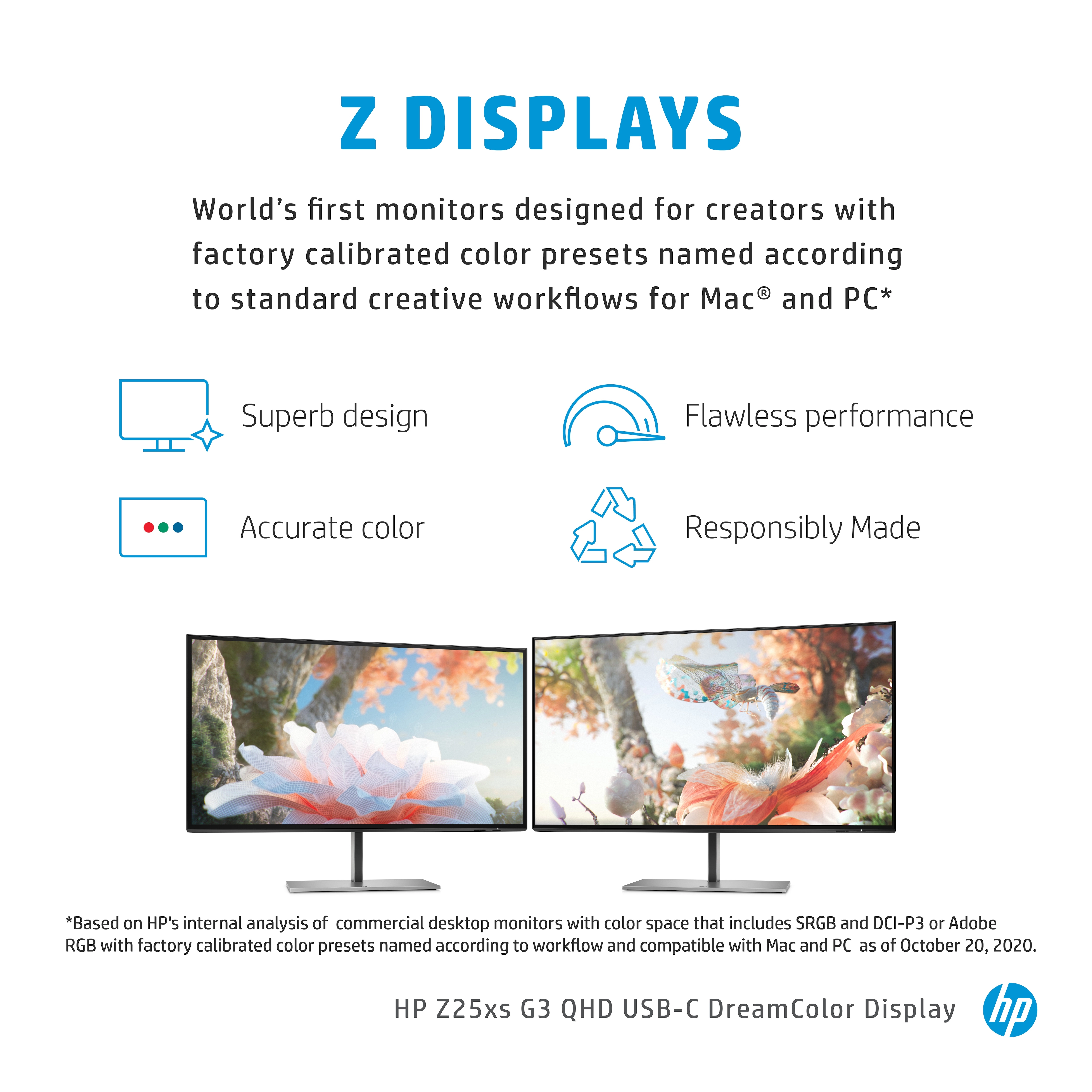 HP Z25xs G3 - 25" Zoll - 2560 x 1440 