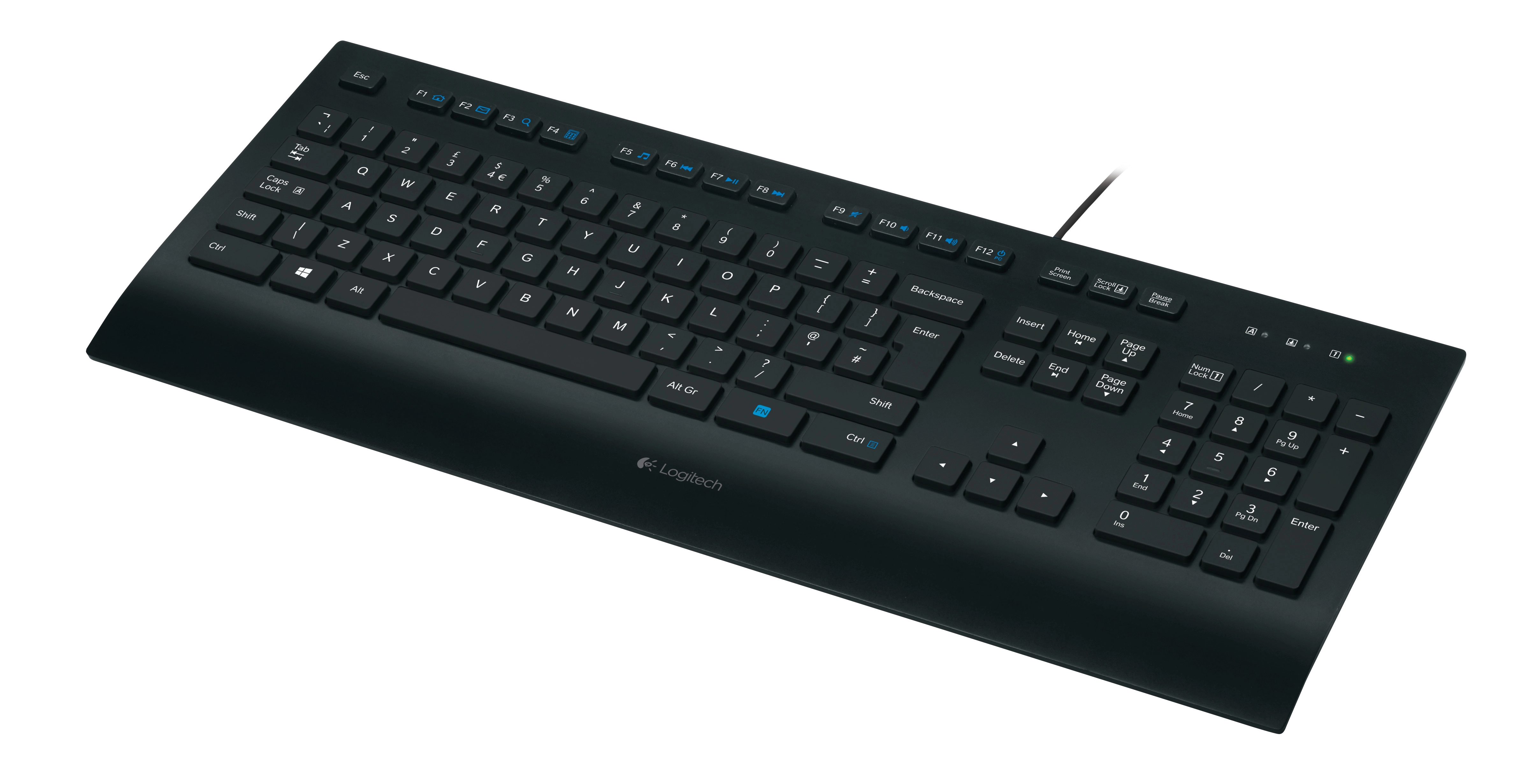 Logitech K280e - Tastatur - QWERTZ - Deutsch - USB - Schwarz