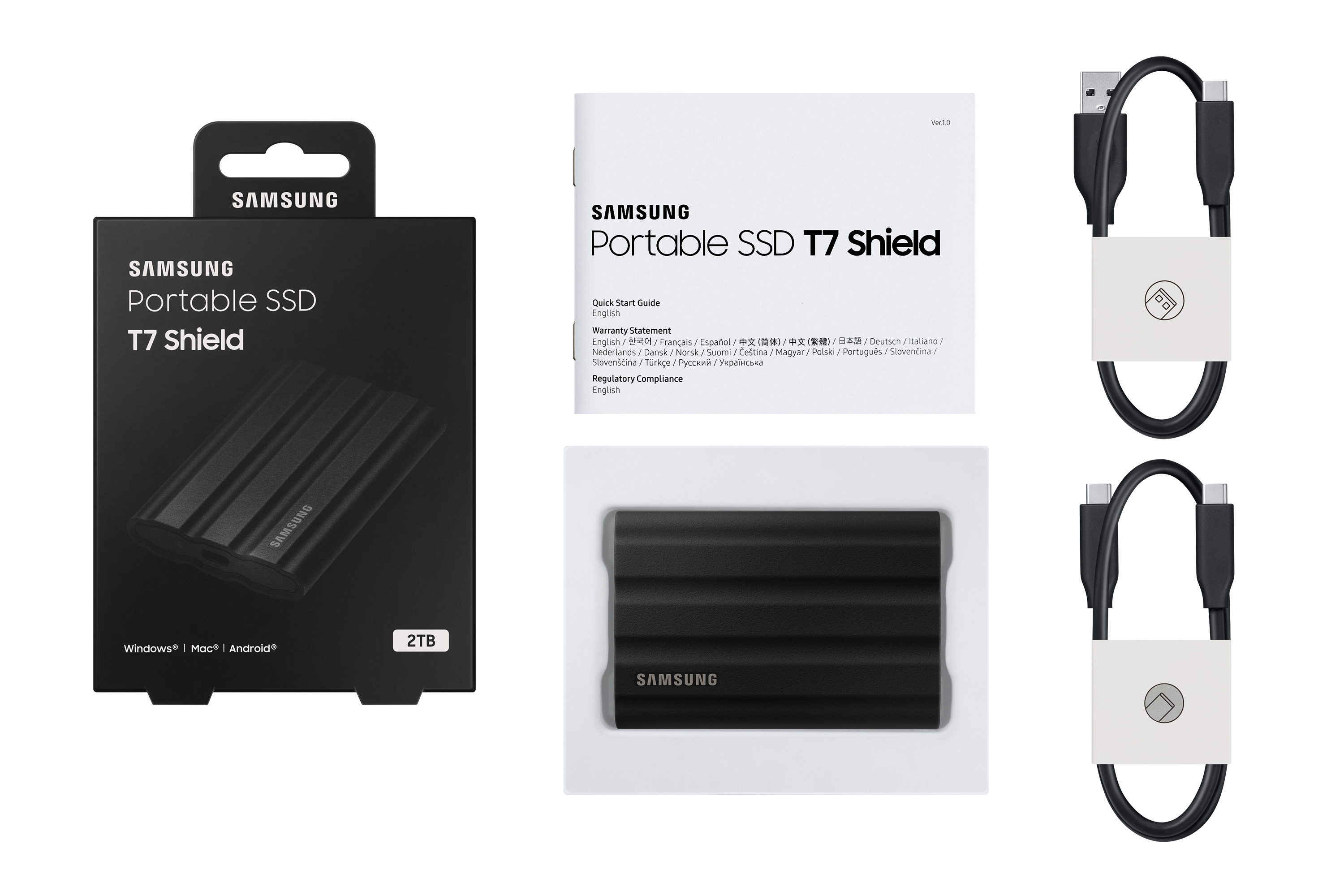 Samsung Portable SSD T7 Shield 2To - 2TB SSD - extern