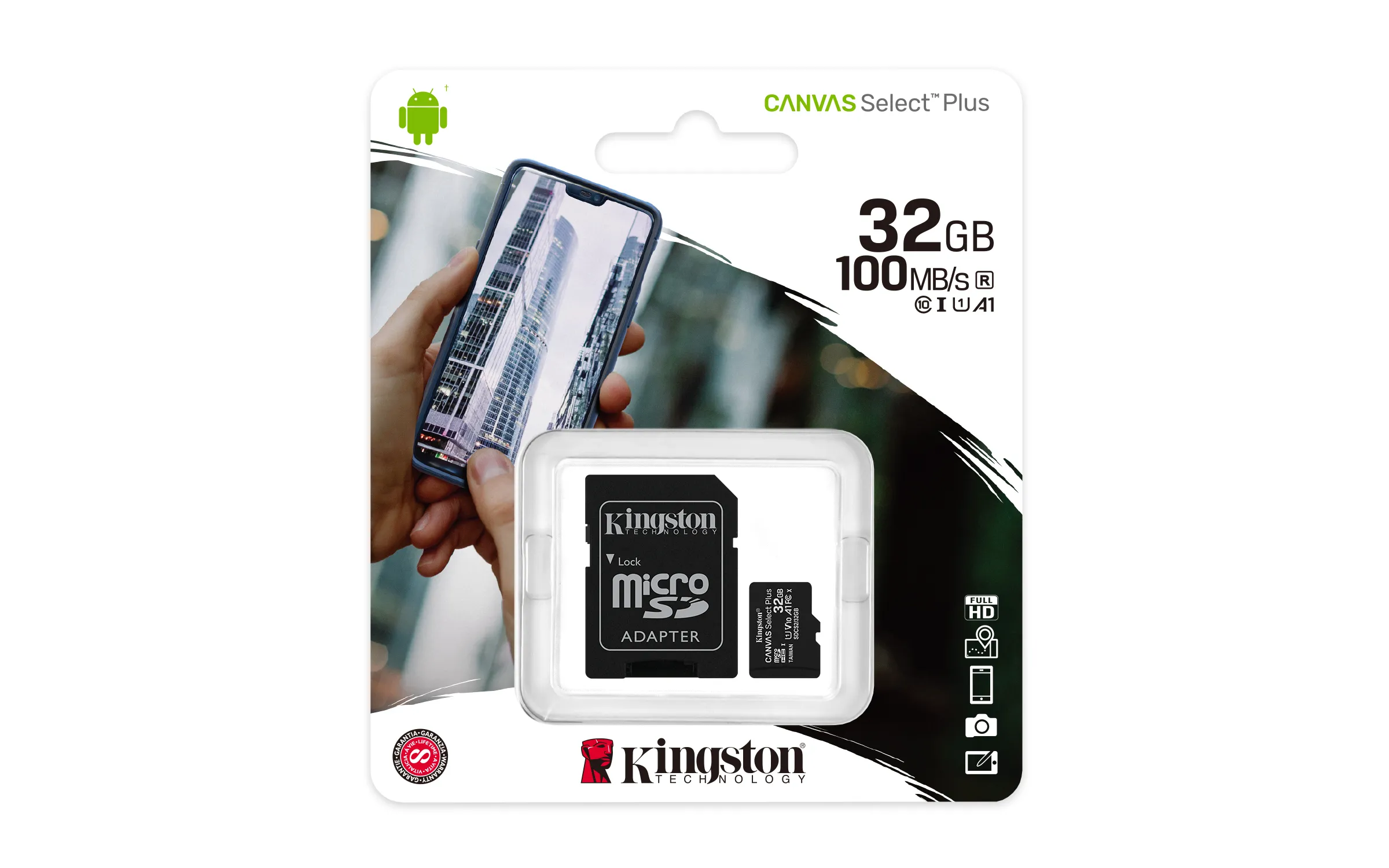 Kingston Canvas Select Plus - Flash-Speicherkarte - 32GB