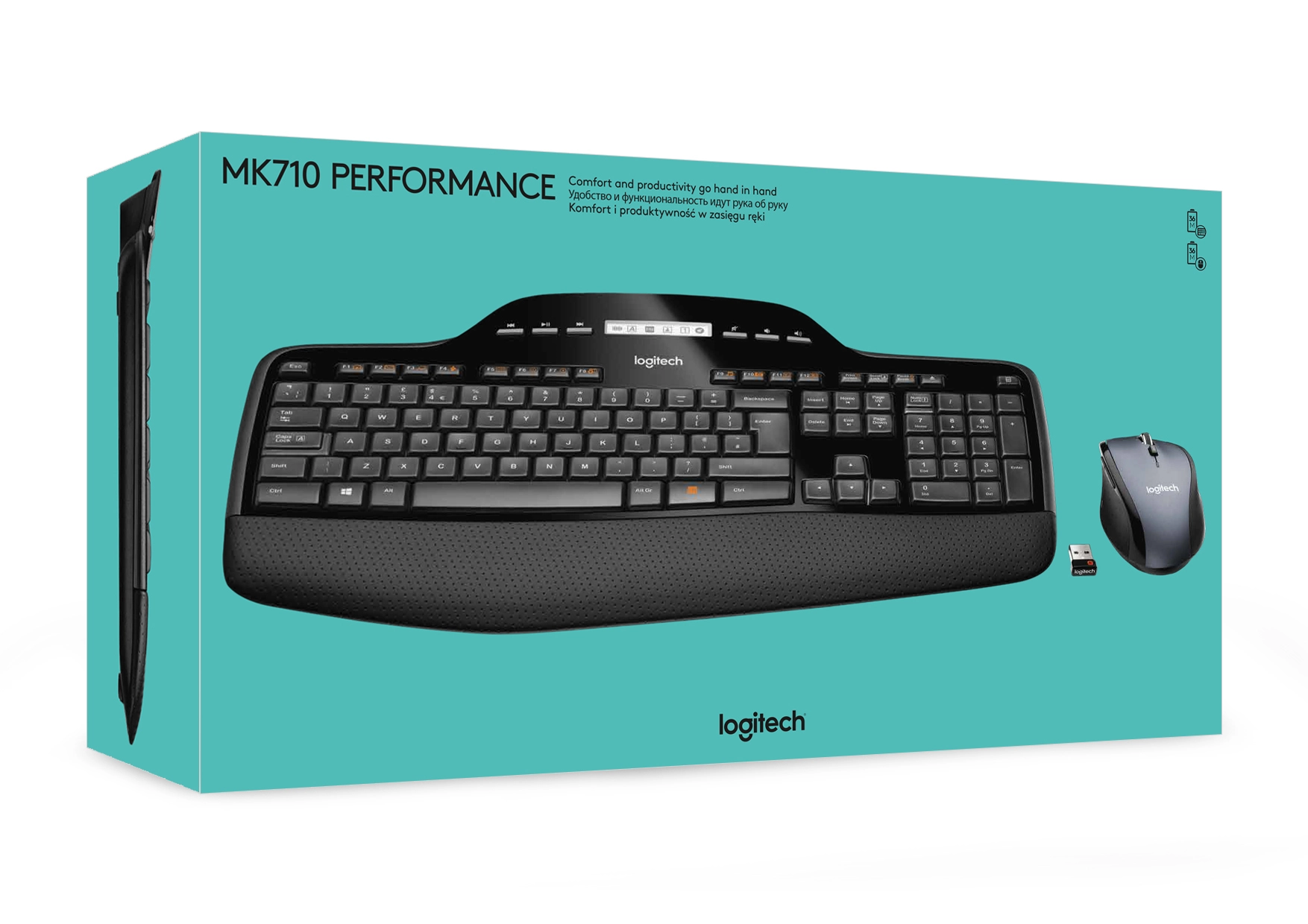 Logitech Wireless Desktop MK710 - Tastatur-und-Maus-Set - US Internationa